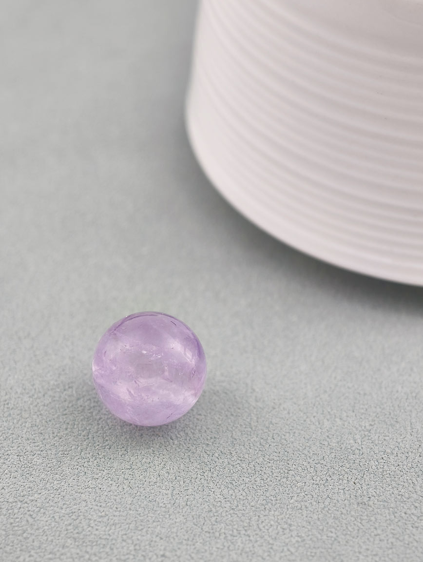 Natural Amethyst Ball Ornament image
