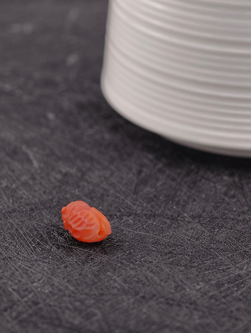 Natural South Red Agate Golden Toad DIY Accessory image