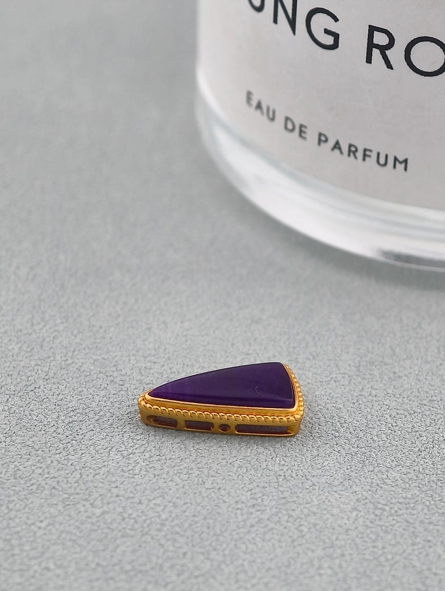 18K Gold Mysterious Purple Sugilite DIY Accessory image