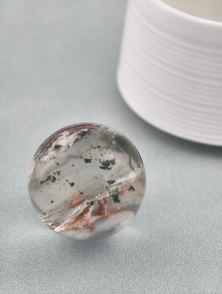 Natural Colorful Phantom Crystal Ball image