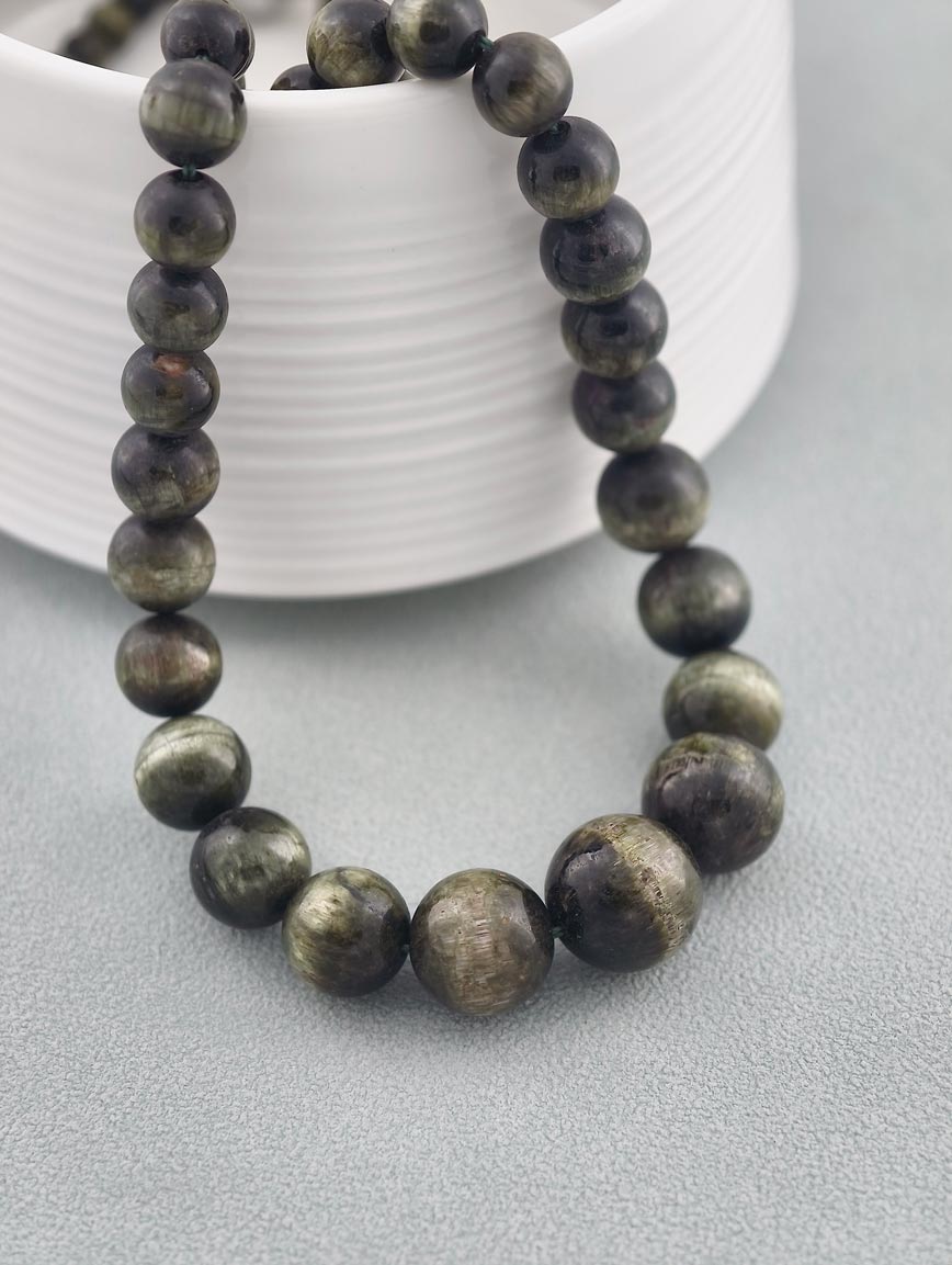 Natural Green Tourmaline Gradient Necklace image
