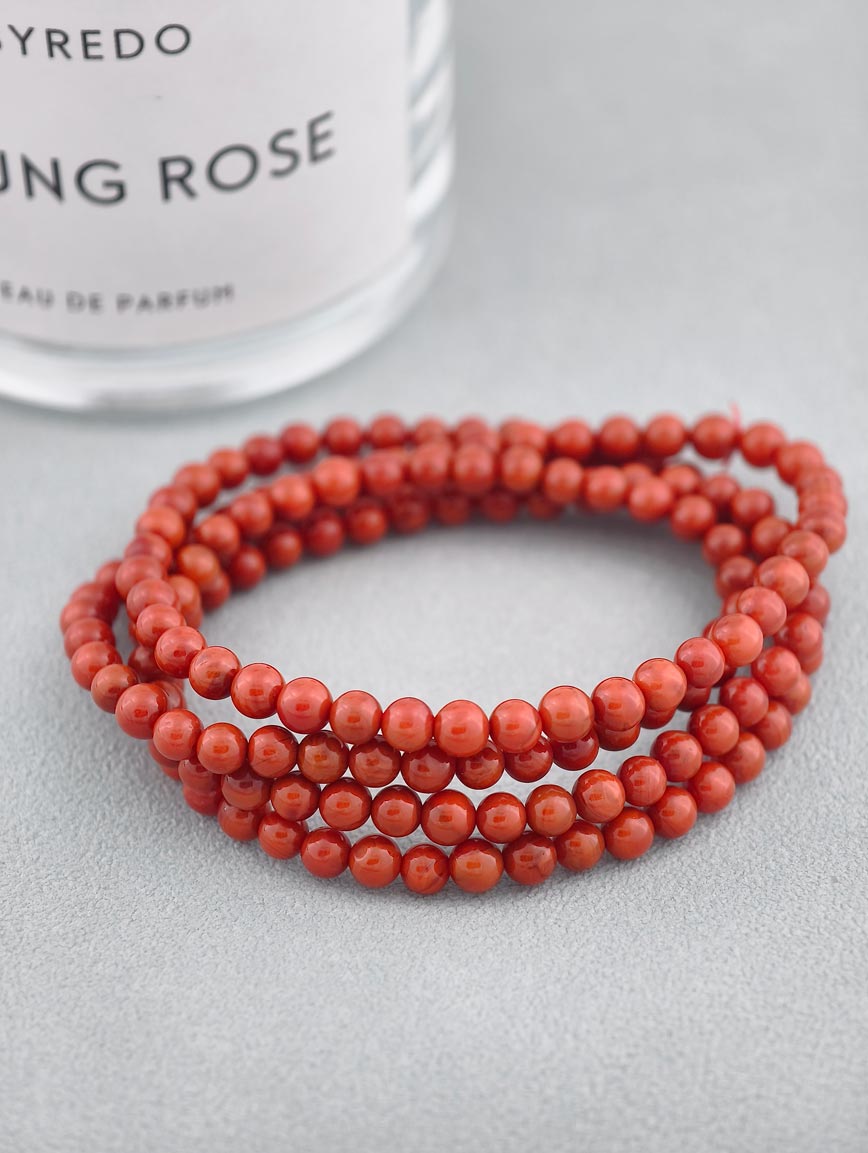 Natural South Red Agate Multi-Circle Bracelet image