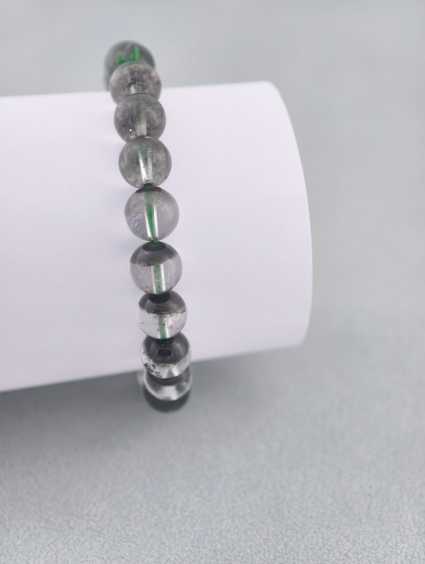 Natural Brazilian Green Phantom Bracelet image