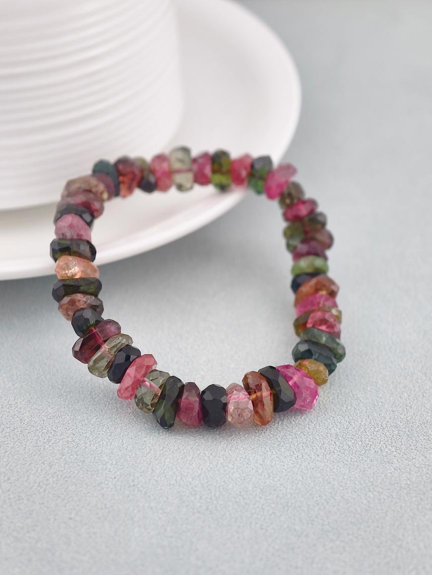 Natural Brazilian Old Mine Tourmaline Bracelet image