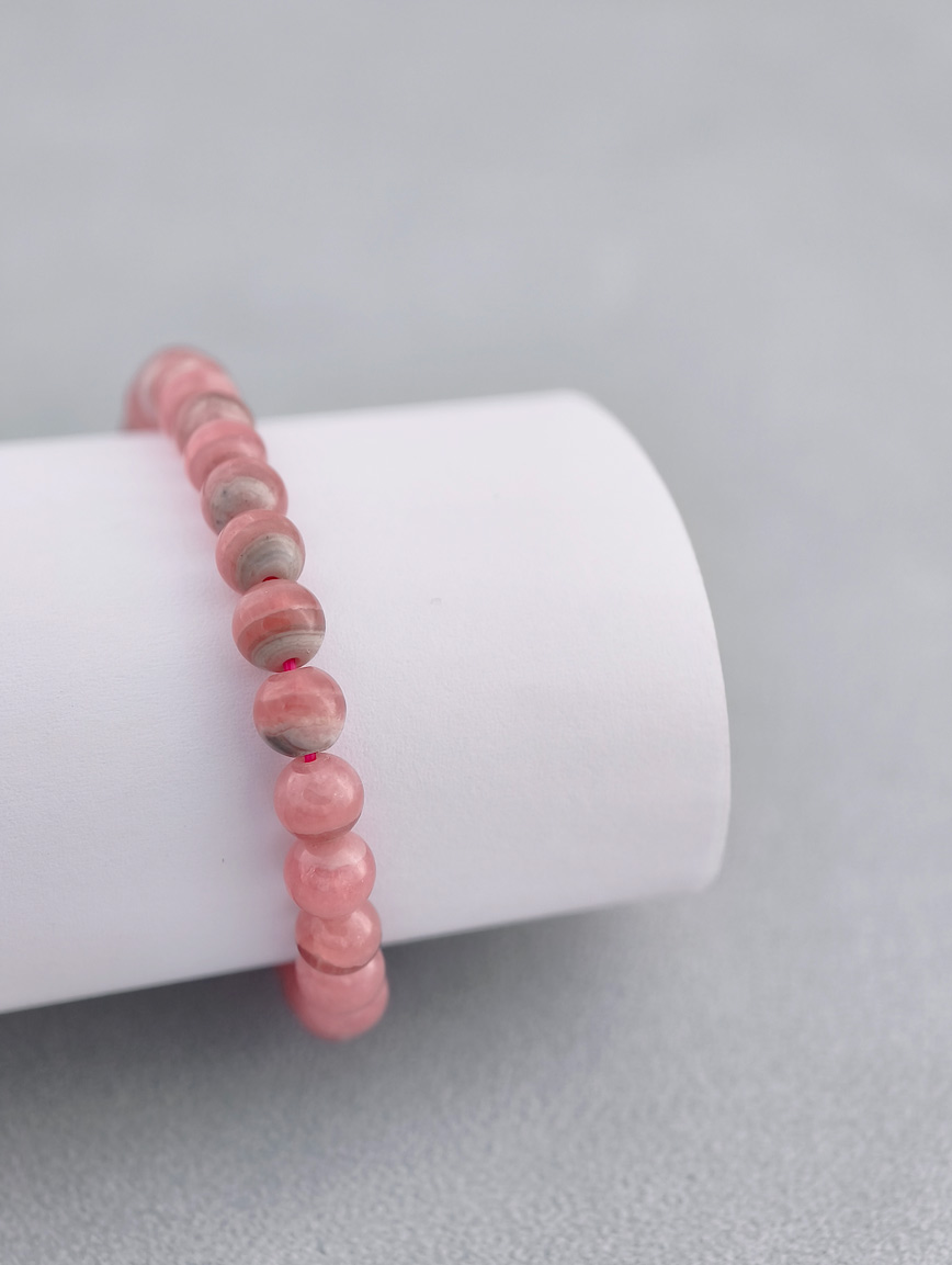 Natural Rhodochrosite Energy Bracelet image