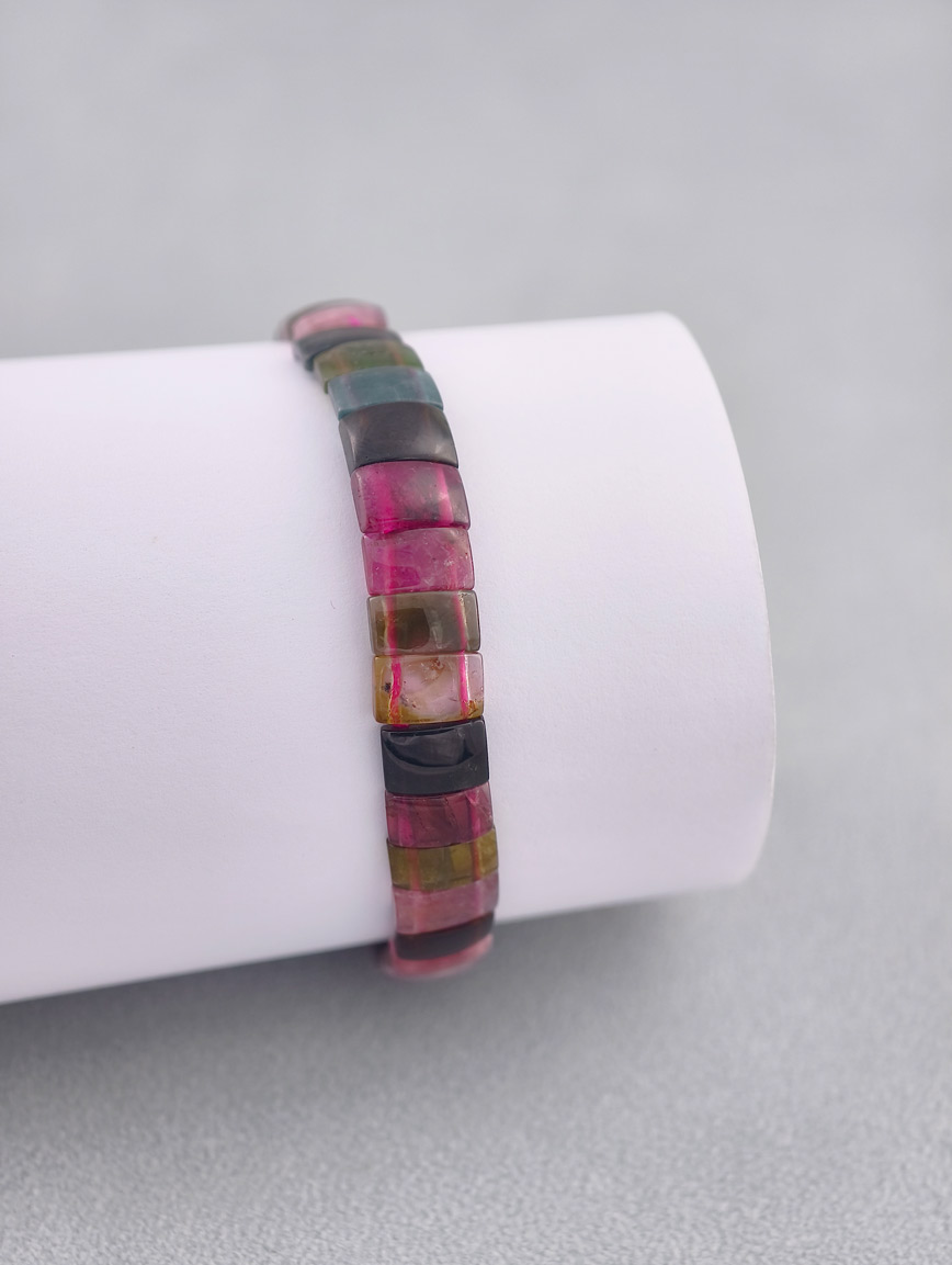 Natural Tourmaline Simple Style Bracelet image