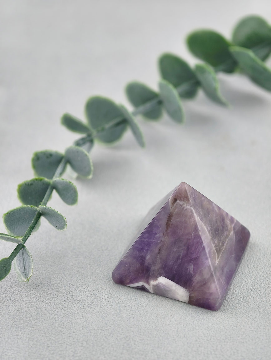 Natural Amethyst Pyramid Ornament image