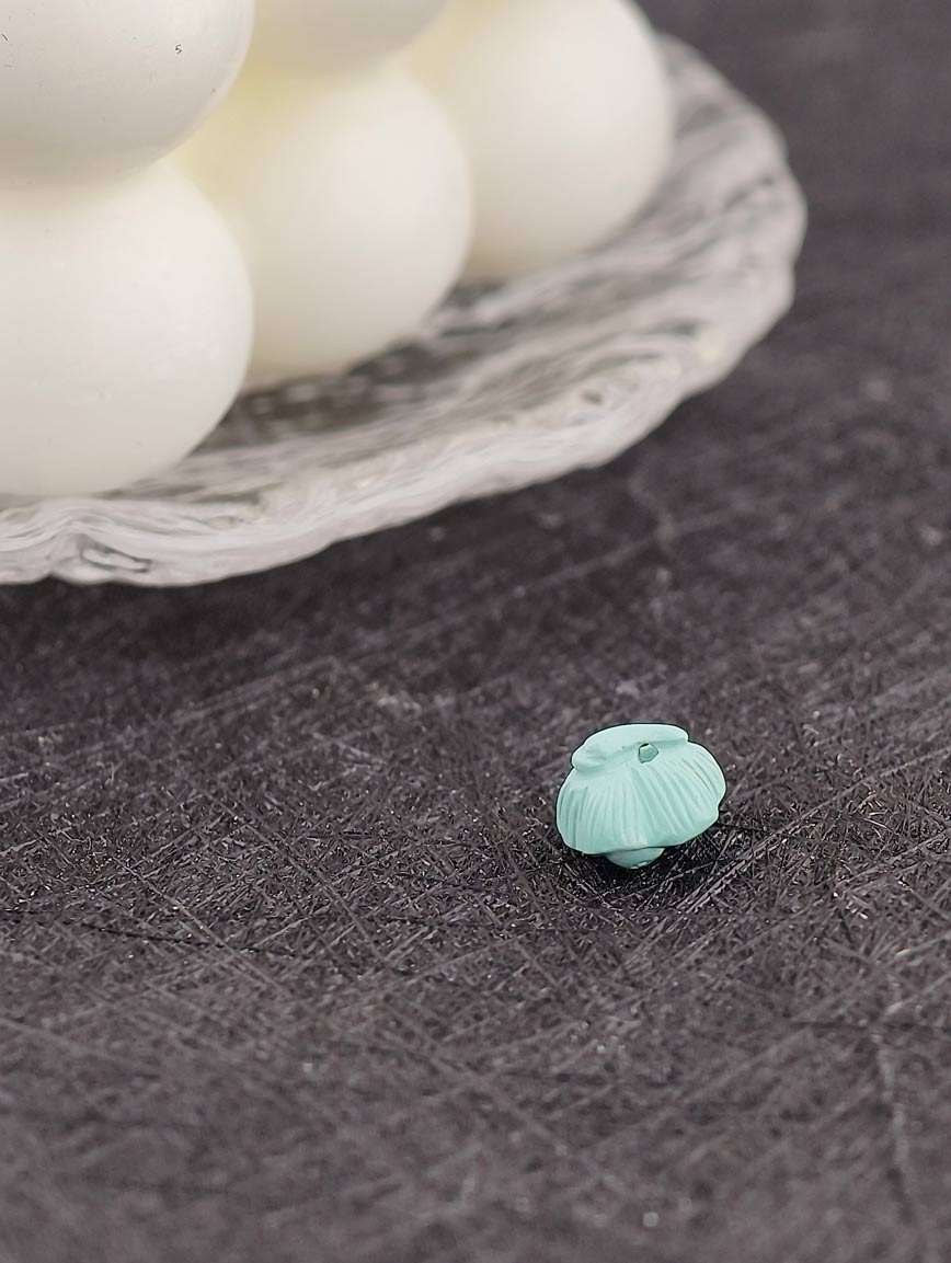 Turquoise Lotus Pod Carving Key DIY Accessory image