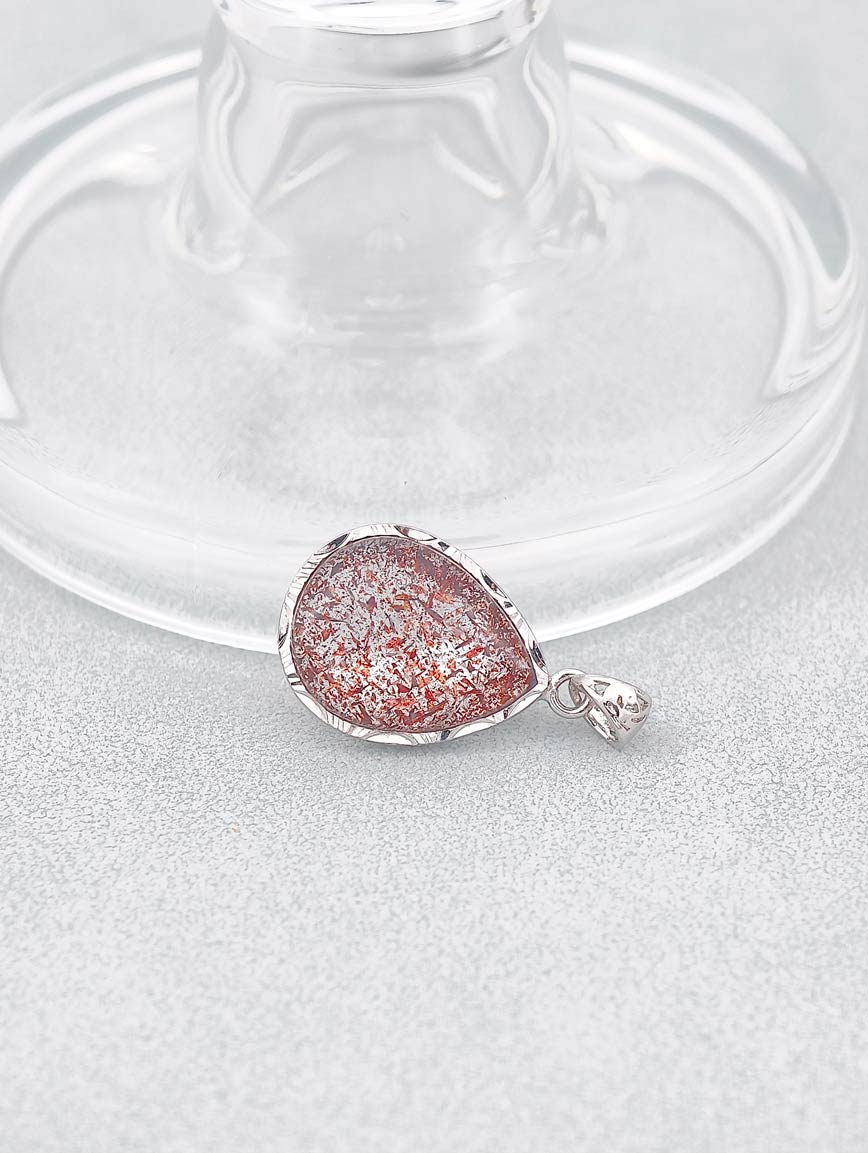Natural Red Super Seven Sterling Silver Pendant image
