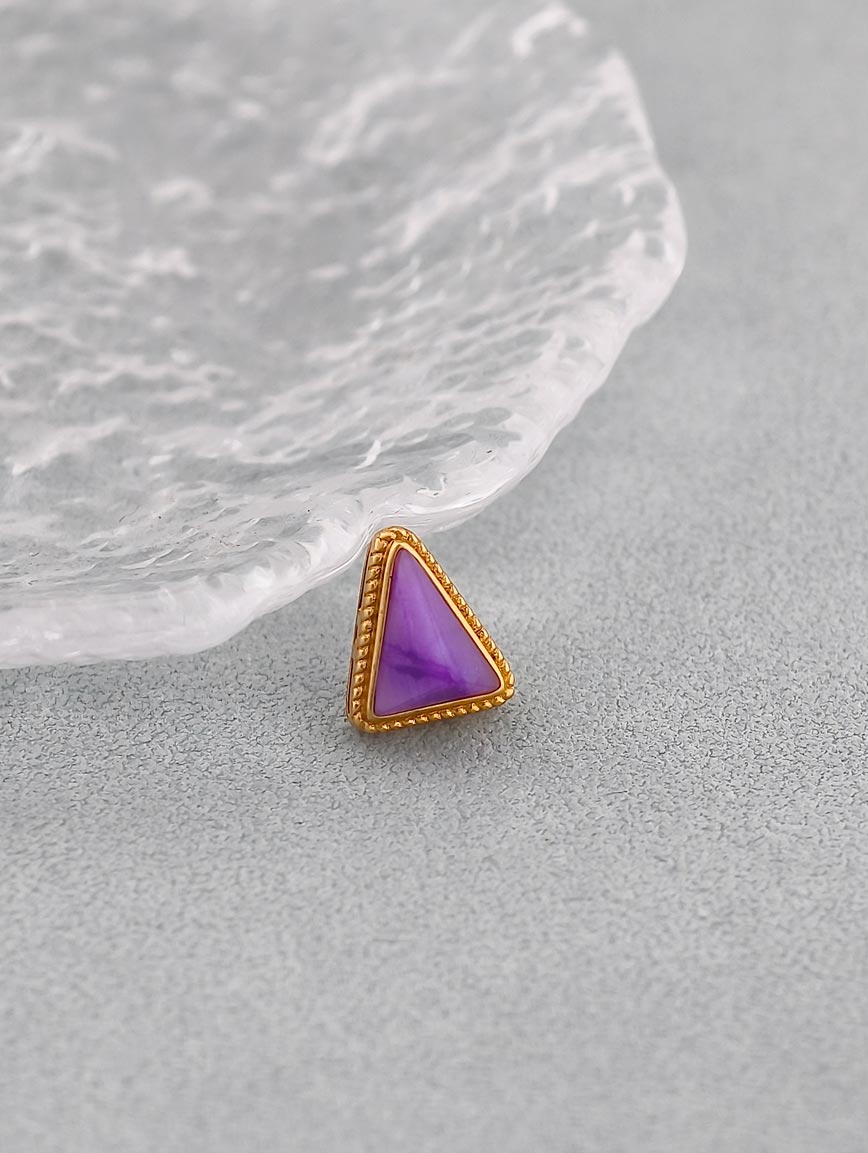 18K Gold Sugilite Exquisite Style DIY Accessory image