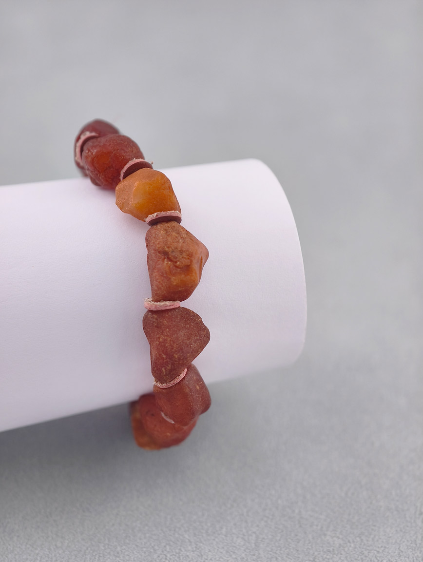 Natural Raw Mine Sea Drift Beeswax Bracelet image