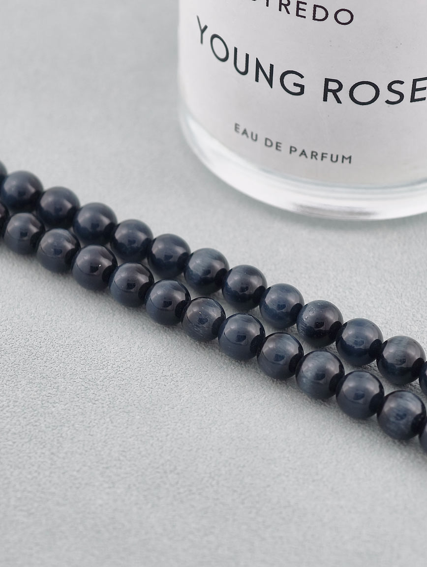 Natural Aquamarine with Premium Hawk's Eye and South Red Agate Necklace image