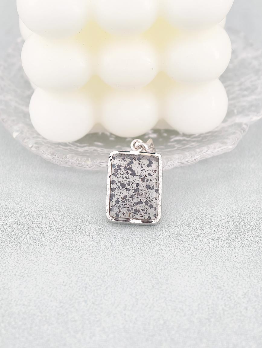 Natural Black Super Seven Sterling Silver Pendant image