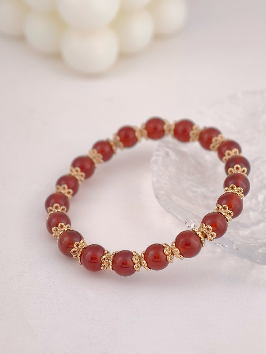 Natural Garnet Exclusive Design Bracelet image