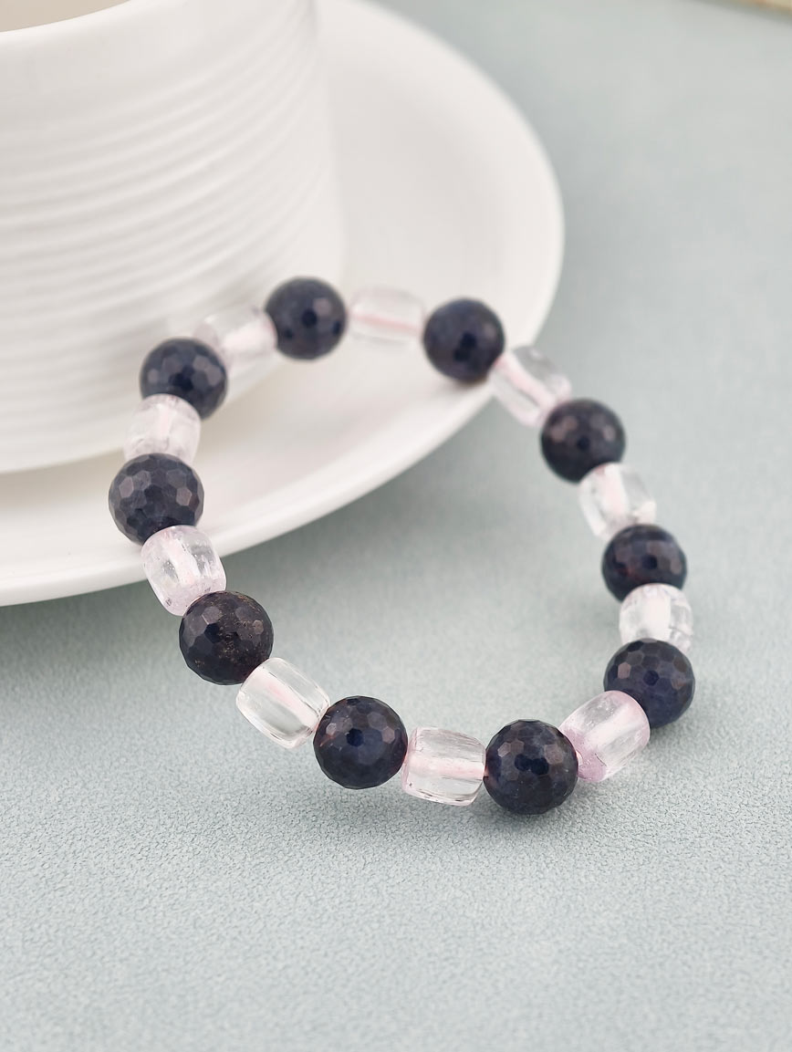 Natural Sapphire and Kunzite Bracelet image