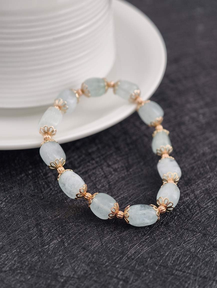 Natural Aquamarine Delicate Style Bracelet image