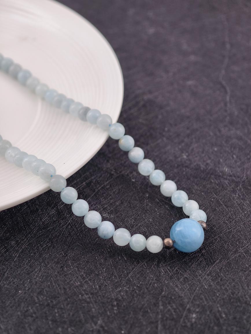 Natural Aquamarine Necklace image