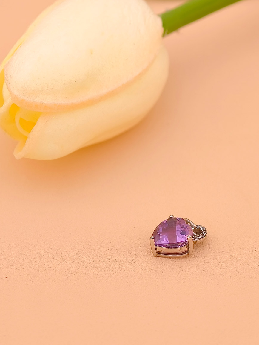 Heart Amethyst Pendant image