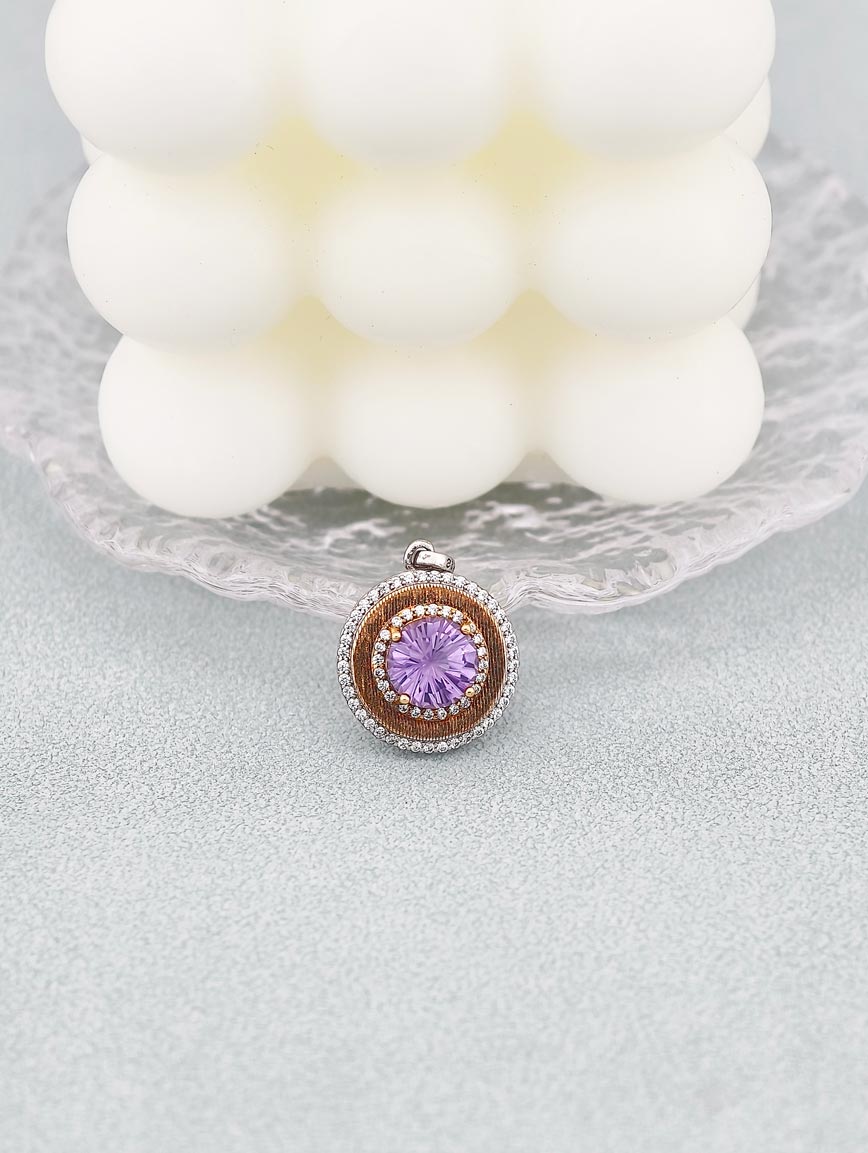 Lucky Wheel Amethyst Pendant image