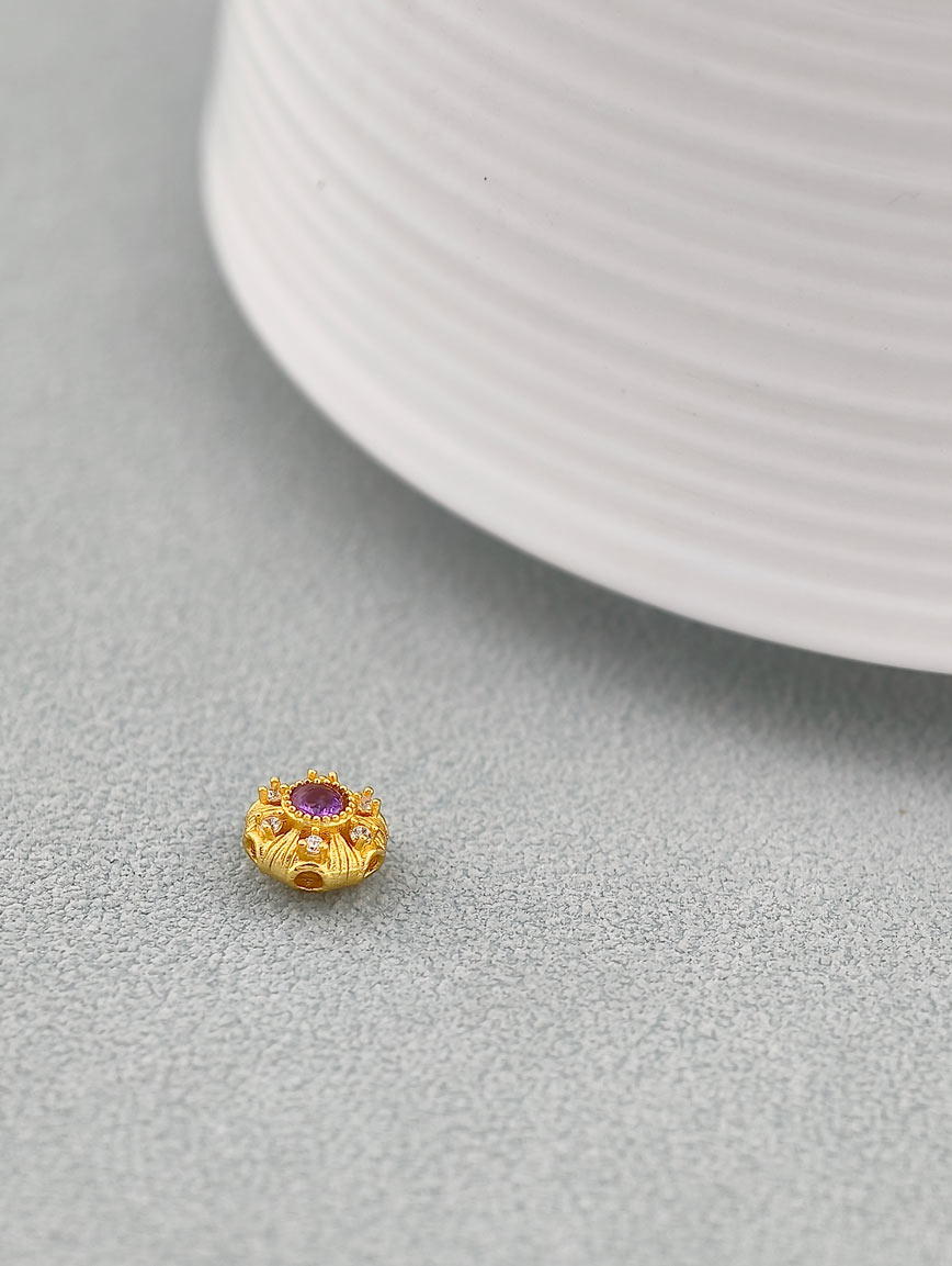 Natural Amethyst Sterling Silver DIY Accessory image