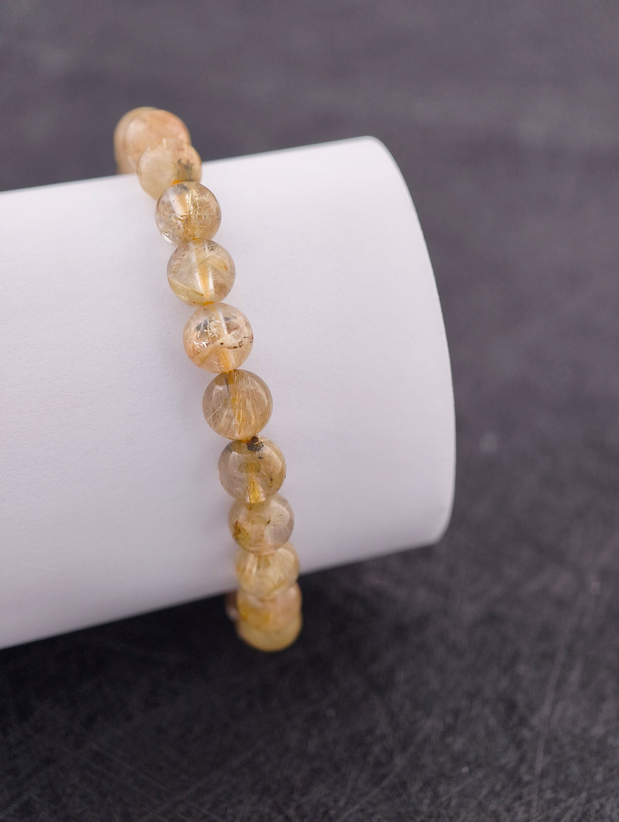 Natural Rutilated Quartz Energy Bracelet image