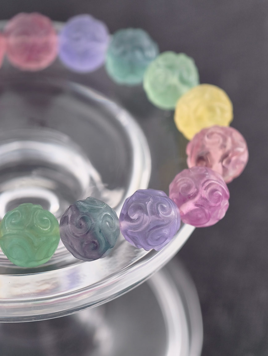 Natural Fluorite Simple Style Bracelet image