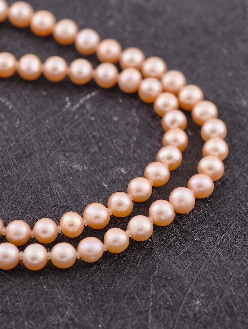 Orange Freshwater Pearl Necklace image
