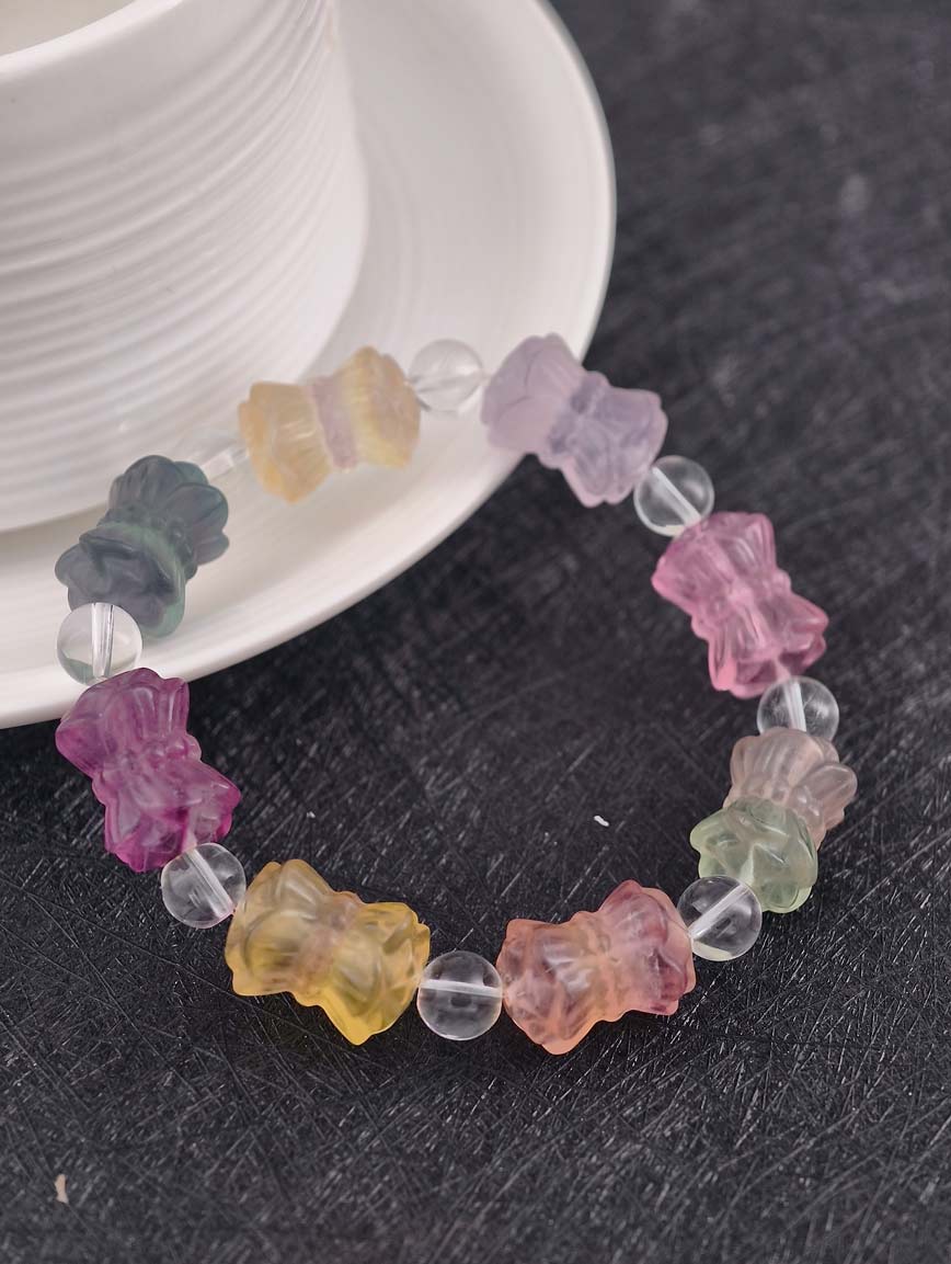 Natural Fluorite Delicate Style Bracelet image