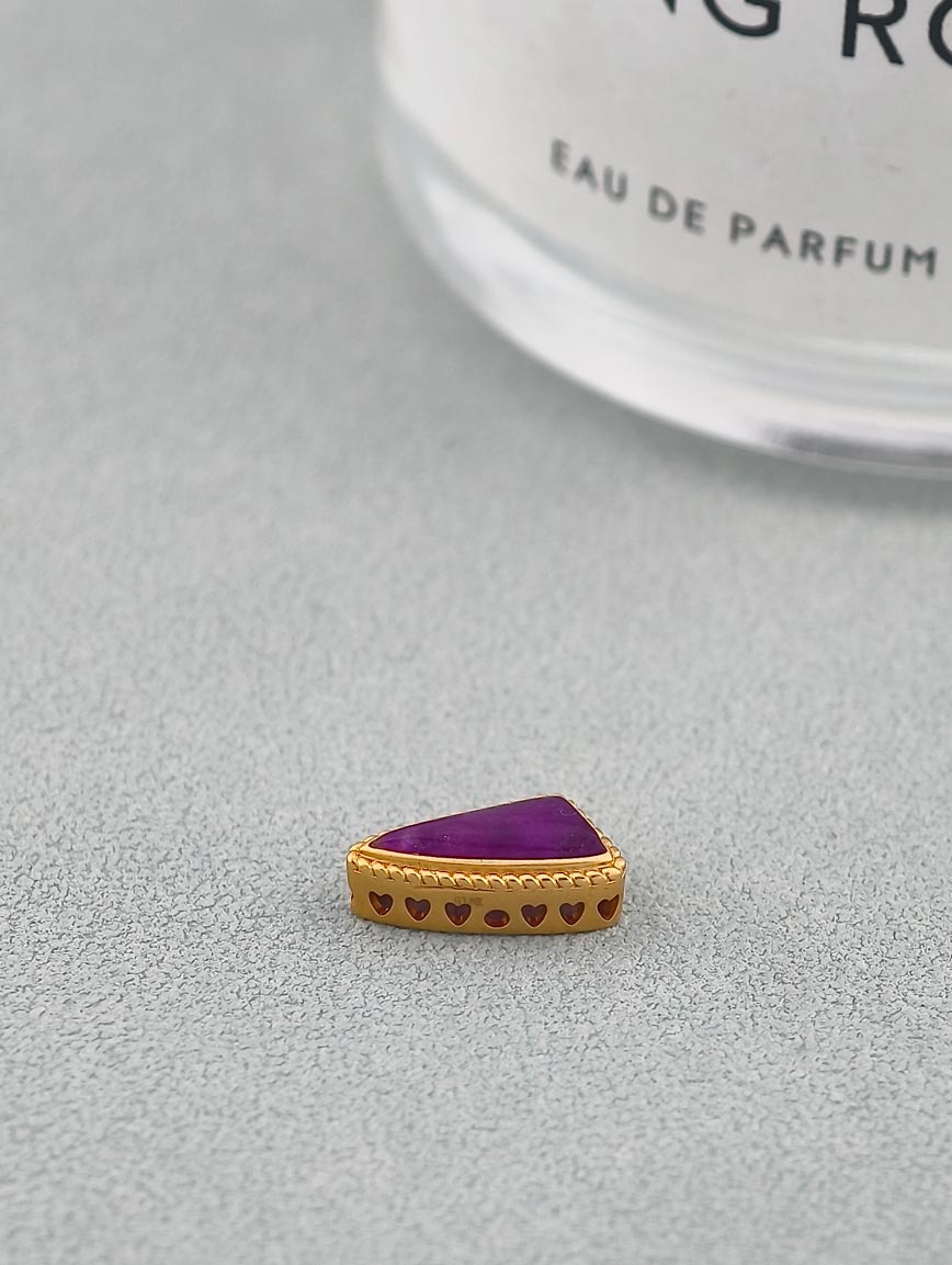 18K Gold Sugilite Unique Style DIY Accessory image