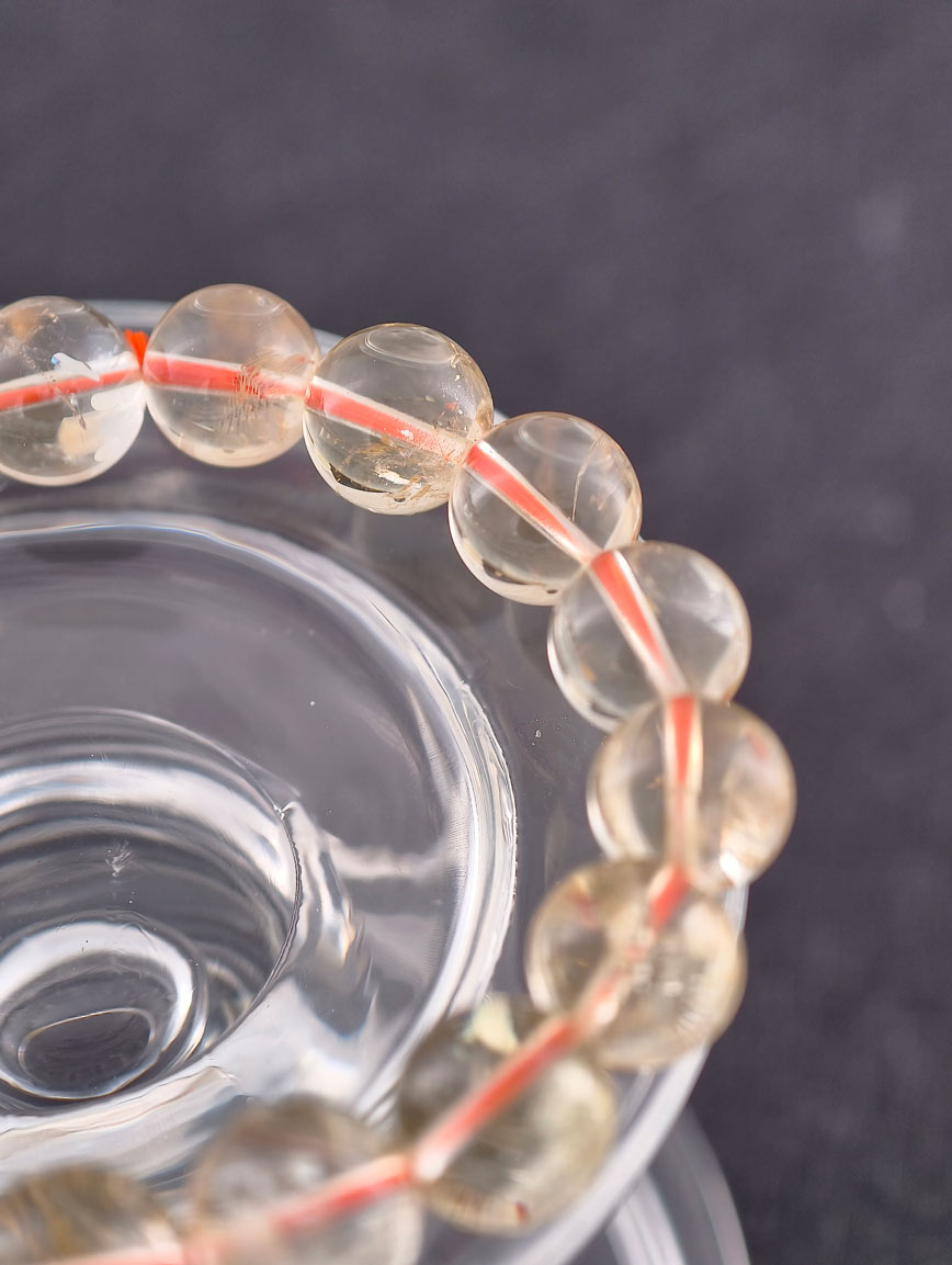 Natural Pale Yellow Citrine Bracelet 11 mm image