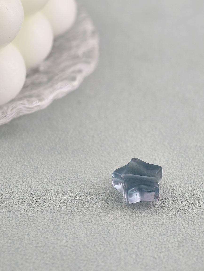 Natural Colored Fluorite Star DIY Accessory image