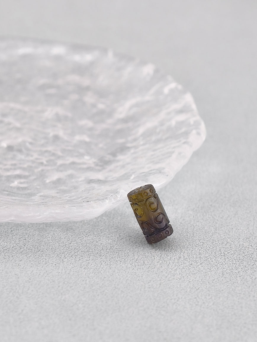 Natural Tourmaline Good Luck Bead DIY Accessory image