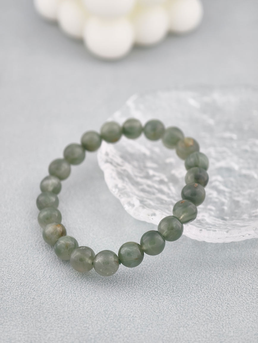 Natural Green Rutilated Quartz Energy Bracelet image