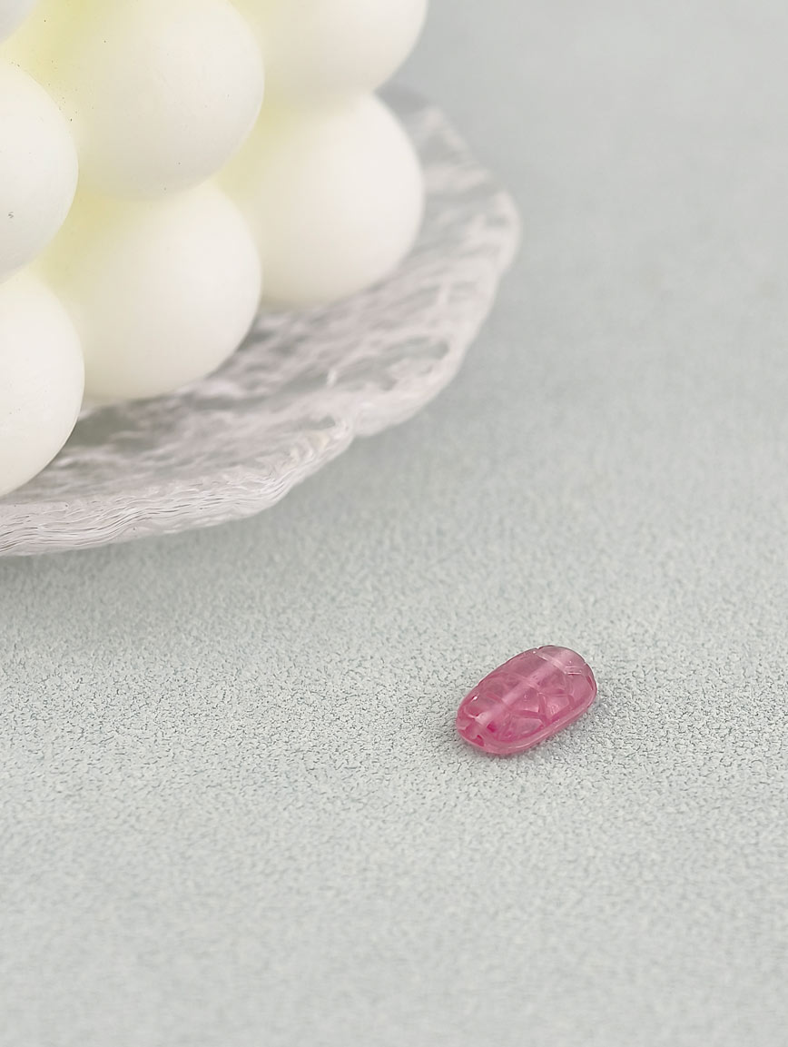 Natural Three Colors of Tourmaline Tortoise Shell DIY Accessory image