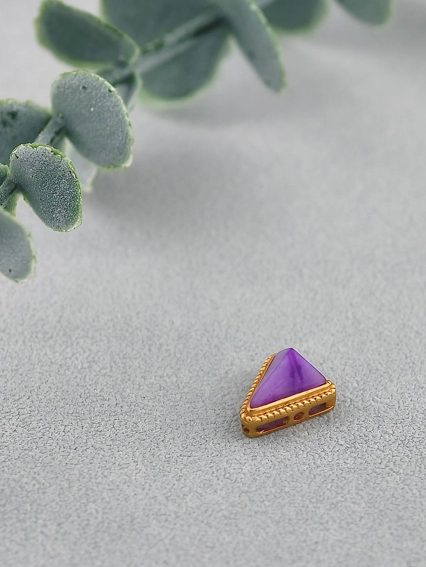 18K Gold Sugilite Exquisite Style DIY Accessory image
