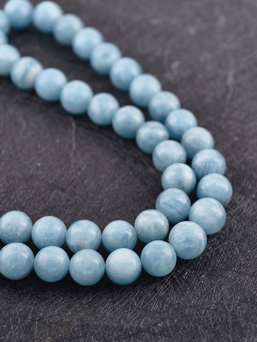 Natural Aquamarine Simple Style Necklace image