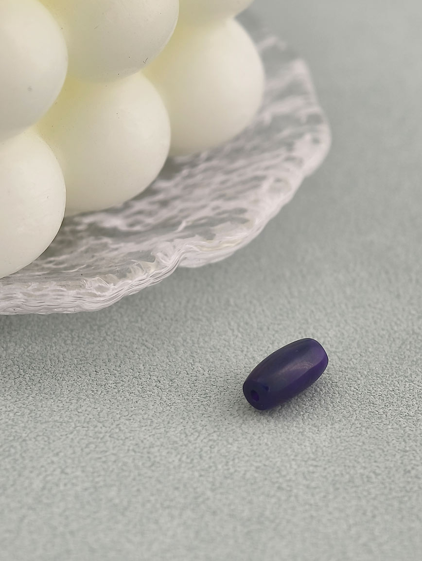 Natural Sugilite Barrel Bead DIY Accessory image