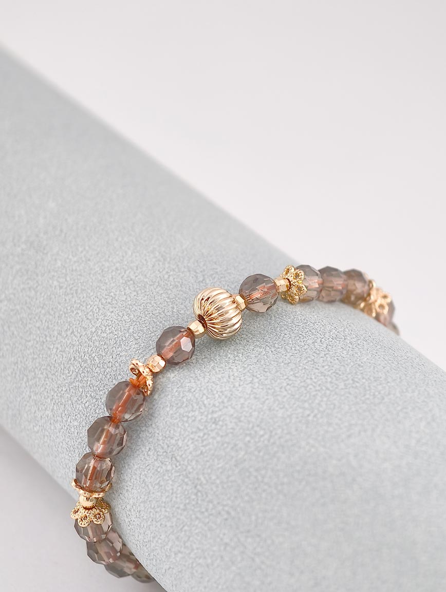 Natural Smoky Quartz Delicate Style Bracelet image