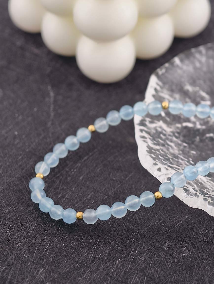 Natural Aquamarine Exquisite Style Necklace image