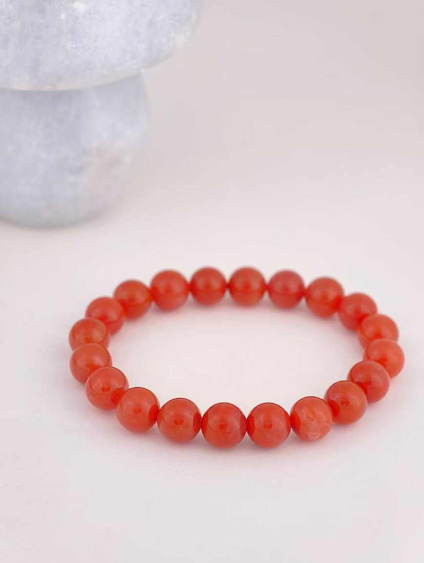 Natural South Red Agate Bracelet image