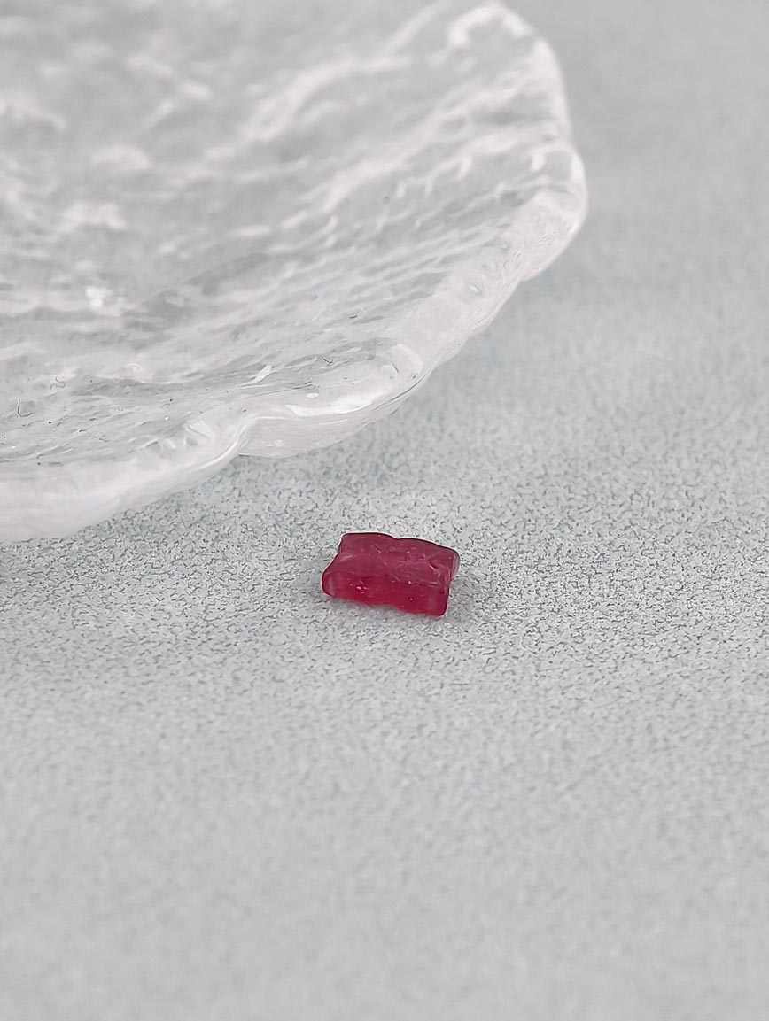 Natural Tourmaline Ruyi Flower DIY Accessory image