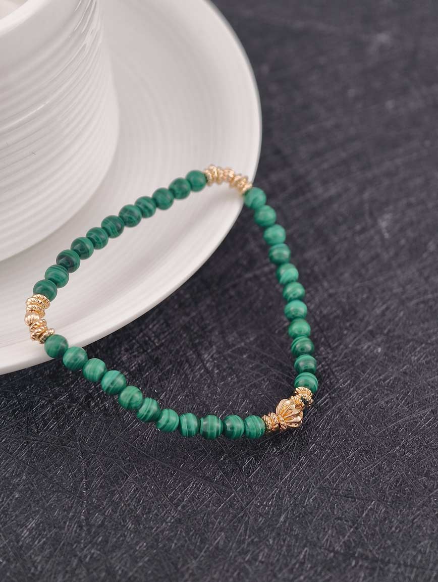 Natural Malachite Delicate Style Bracelet image