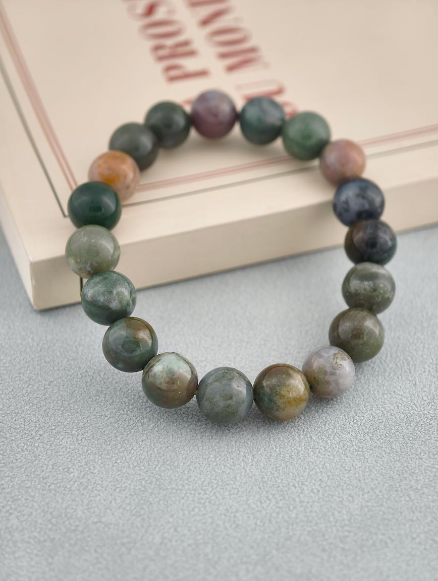 Natural Water Grass Agate Bracelet image