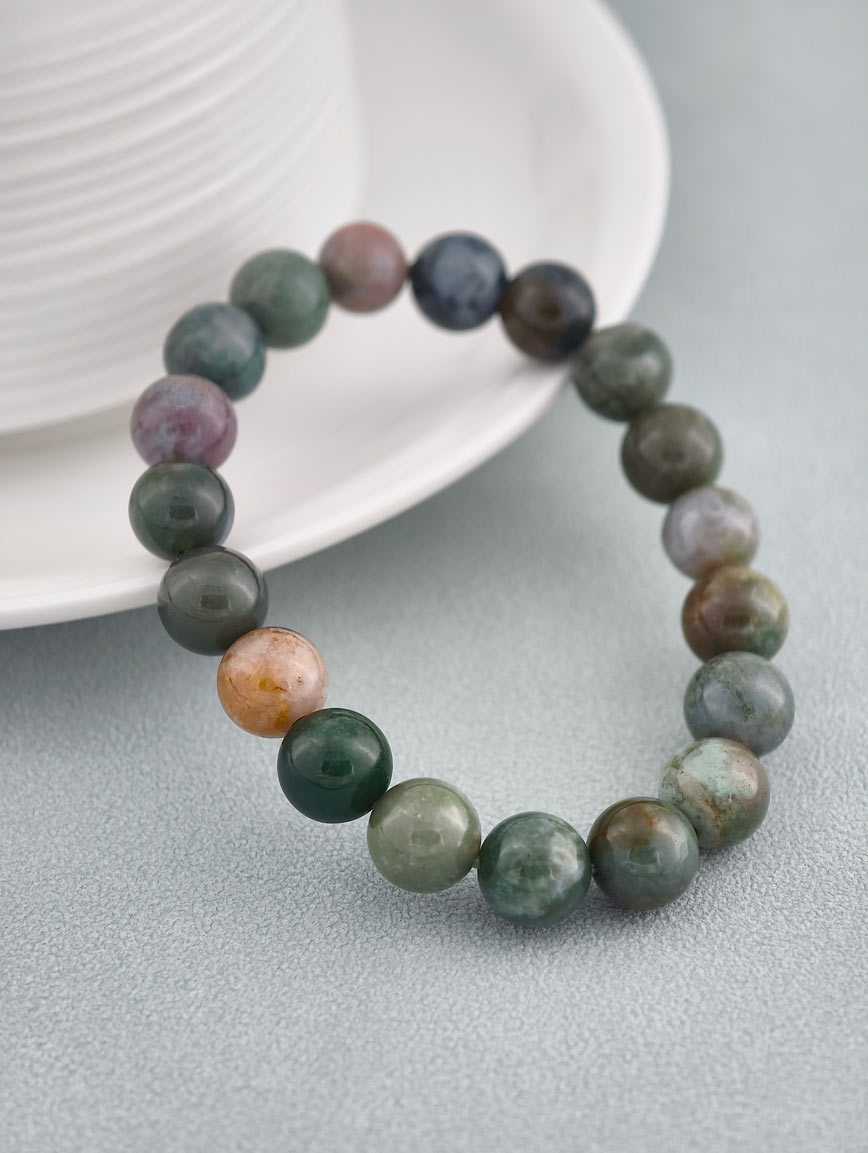 Natural Water Grass Agate Bracelet image