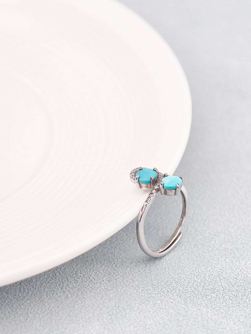 Sterling Silver Ring With Turquoise image