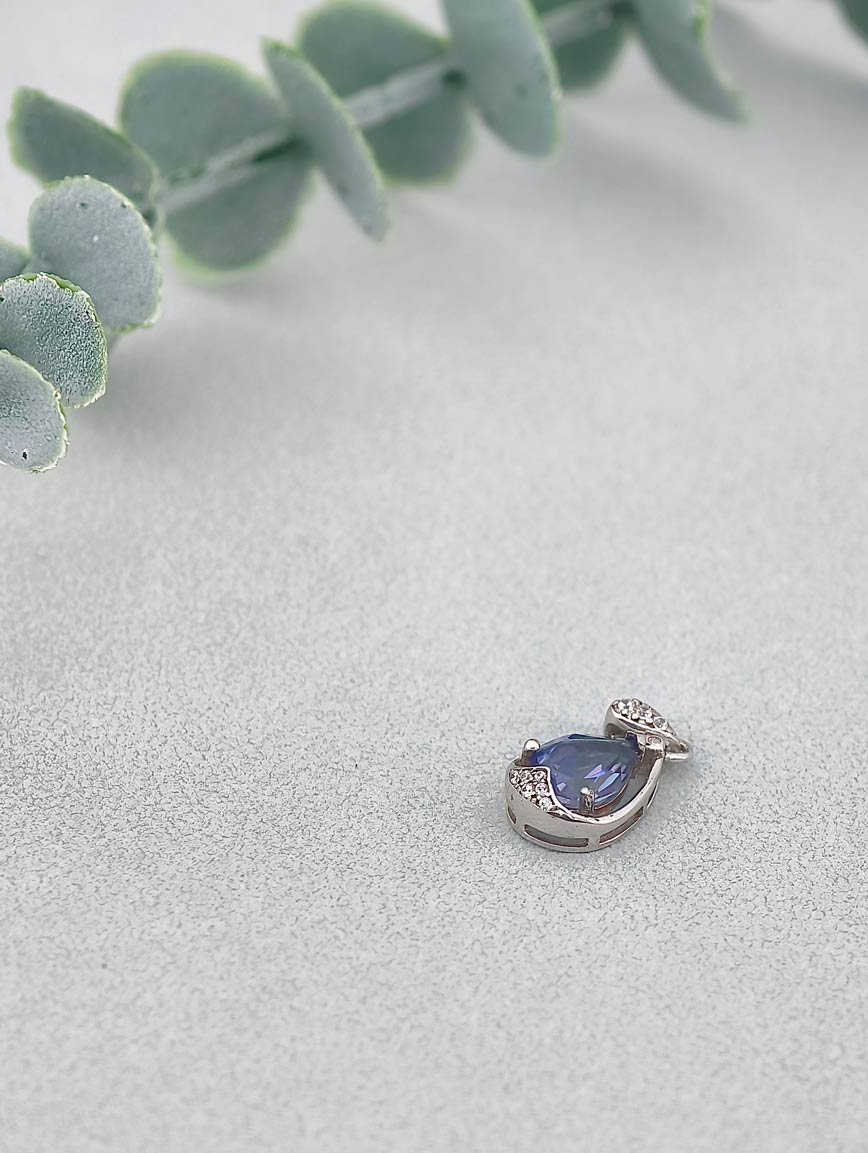 Topaz Angel Tear Water Drop Pendant image
