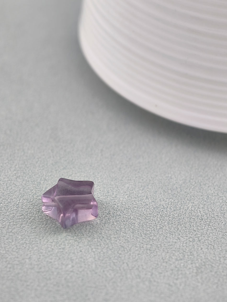 Natural Colored Fluorite Star DIY Accessory image