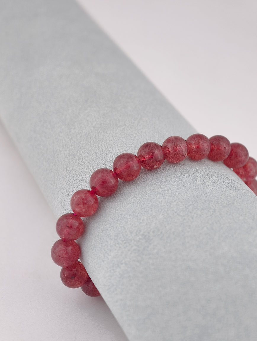 Natural Strawberry Quartz Bracelet image