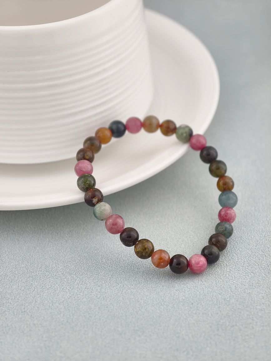 Natural Rainbow Tourmaline Bracelet image