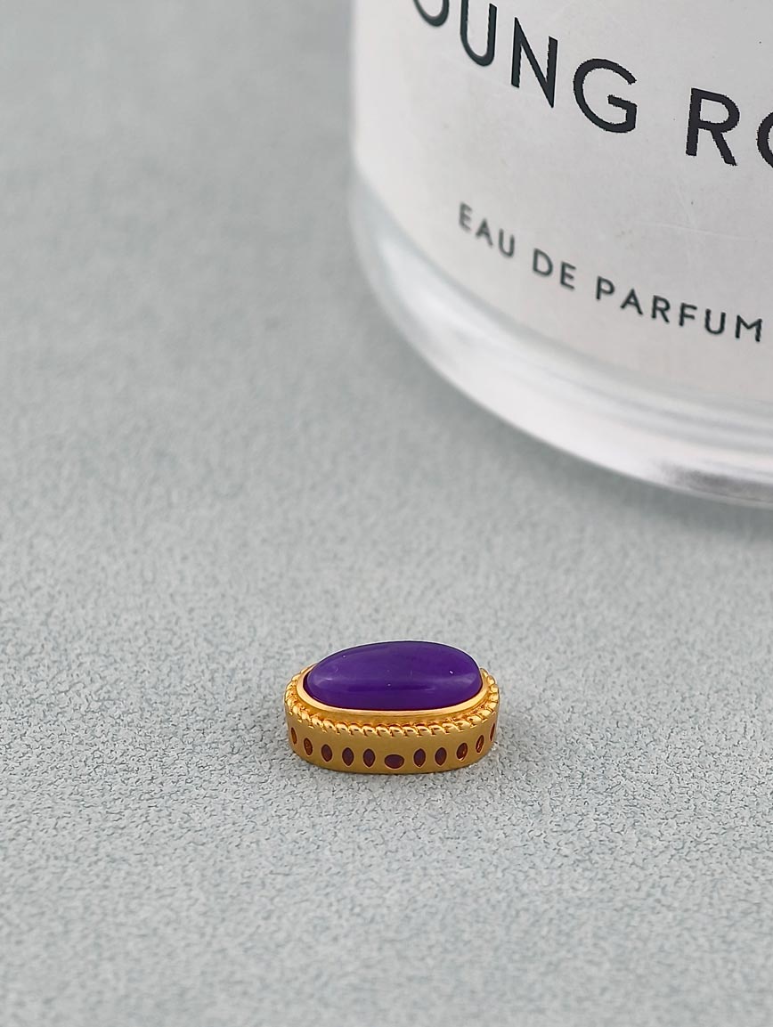 18K Gold Sugilite Simple Style DIY Accessory image